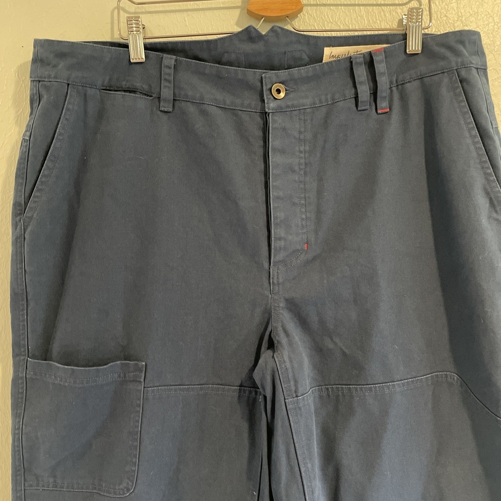 Imperfects Pants Courier Shipyard Canvas Blue Double Knee Carpenter Men's 38 - Picture 5 of 9
